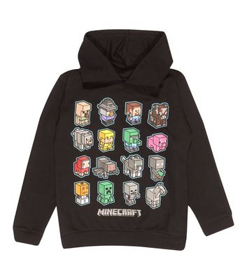 Minecraft Sprites Boys Black Hoodie Minecraft Sprites Boys Black Hoodie
